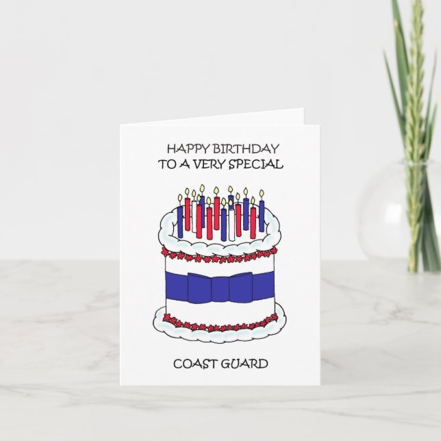 Carte Joyeux anniversaire à la Garde côtière (Devant)