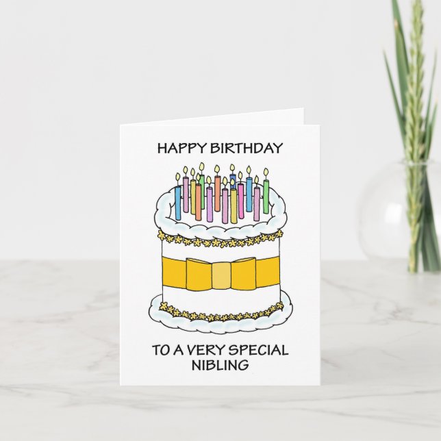 Carte Joyeux anniversaire à la nidification (Devant)