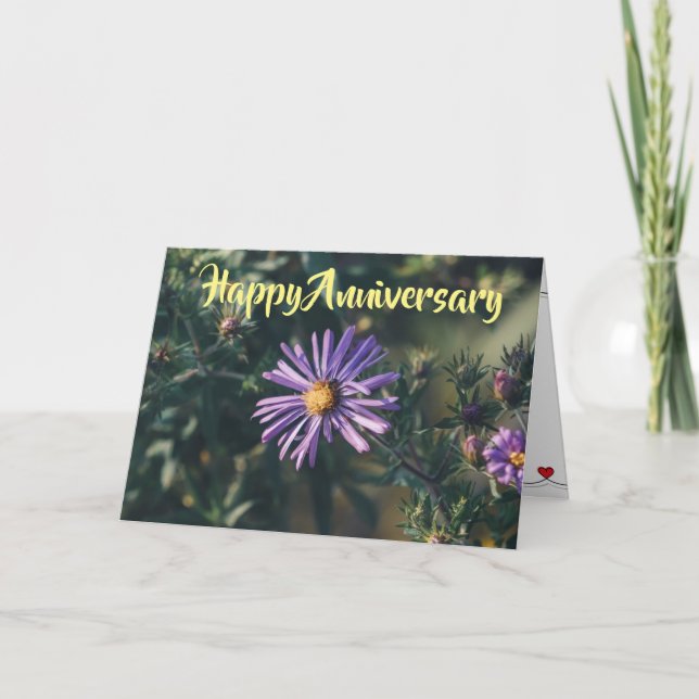 CARTE "Joyeux ANNIVERSAIRE" À L'AMOUR DE MA VIE (Devant)