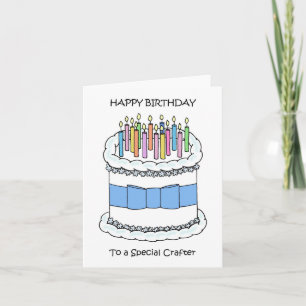 Carte Joyeux anniversaire à l'artisan