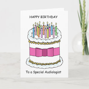 Carte Joyeux anniversaire à l'audiologiste