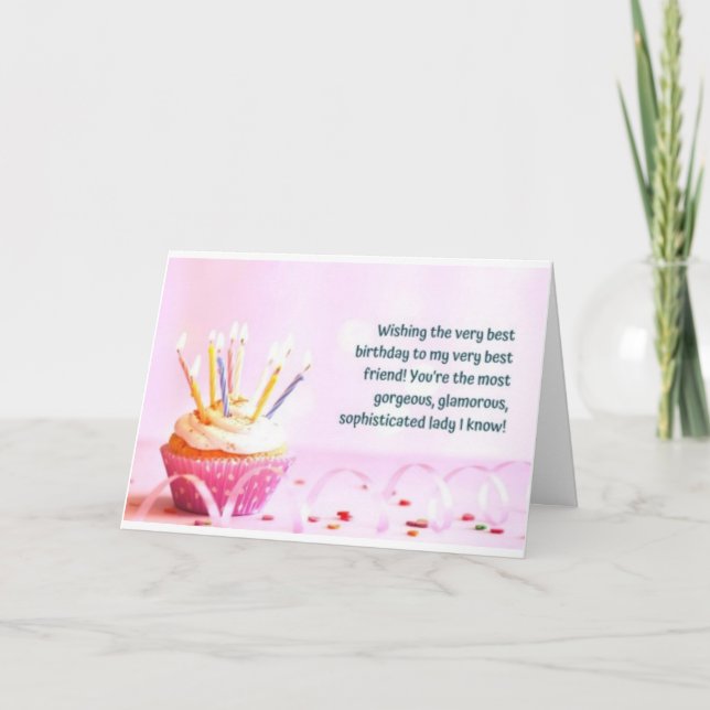 CARTE JOYEUX ANNIVERSAIRE À **LE MEILLEUR AMI JAMAIS!**  (Devant)