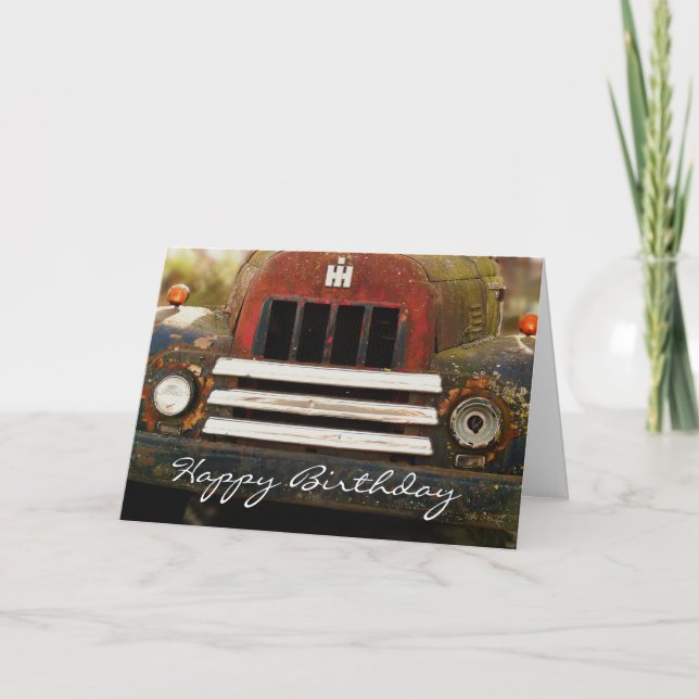 Carte Joyeux anniversaire à l'homme plus âgé (Devant)