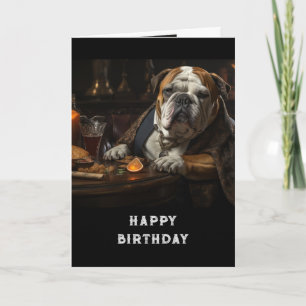 Carte Joyeux anniversaire à l'Humour animal amusant chie
