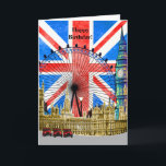 Carte Joyeux anniversaire à Londres en Angleterre<br><div class="desc">Collage à Londres.Customisez vos sentiments ou gardez nos mots.</div>
