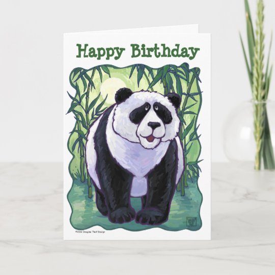 Carte Joyeux Anniversaire A L Ours De Panda Zazzle Fr