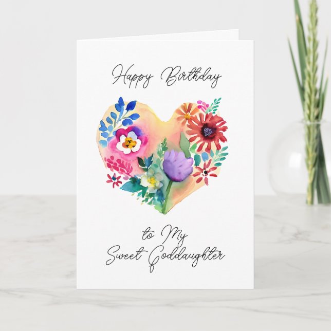 Carte Joyeux anniversaire à ma douce Godgirl (Devant)