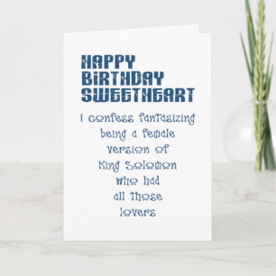Carte Joyeux anniversaire à ma femme de la part de son m