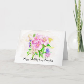 Carte Joyeux anniversaire à ma fille
