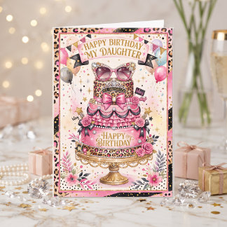 Carte Joyeux Anniversaire à ma Fille Fabuleuse