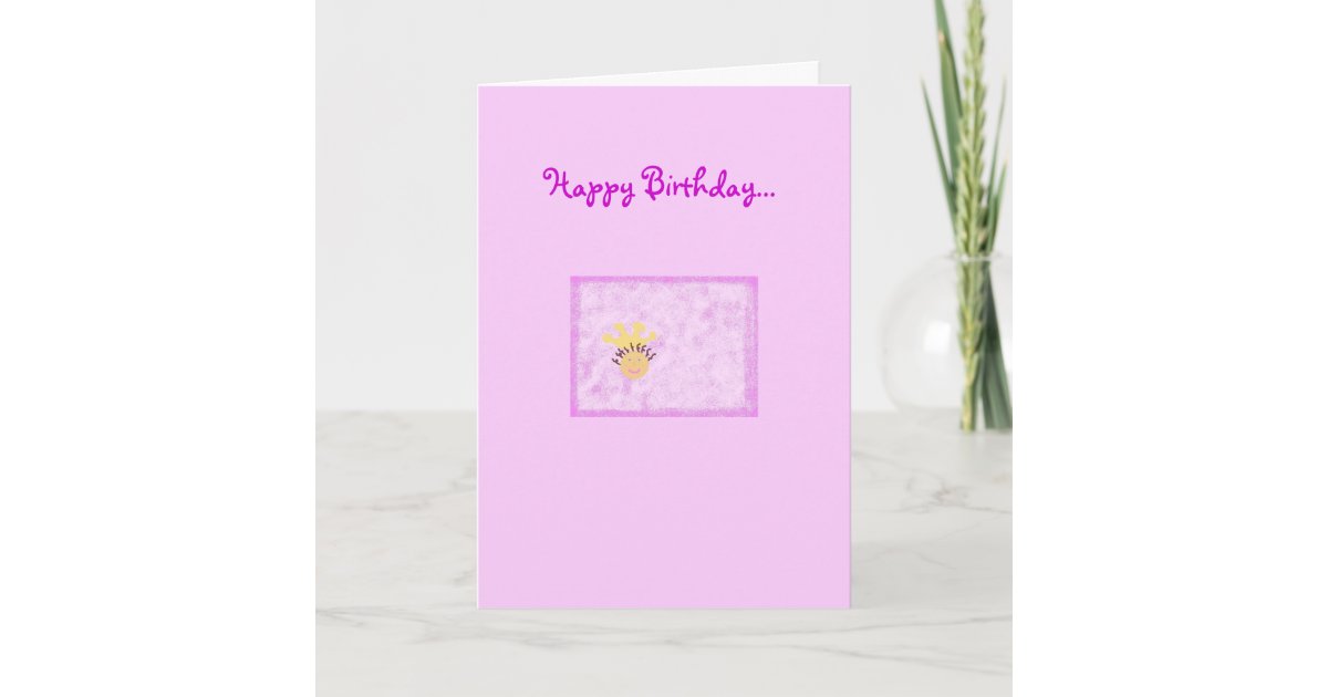 Carte Joyeux Anniversaire A Ma Petite Princesse Zazzle Fr