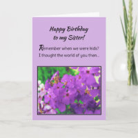 Joyeux anniversaire à ma soeur !