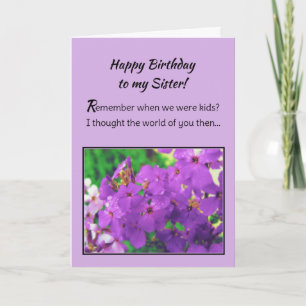 Carte Joyeux anniversaire à ma soeur !