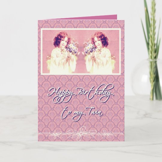 Carte Joyeux Anniversaire A Ma Soeur Jumelle Zazzle Fr