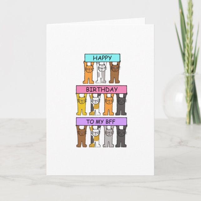 Carte Joyeux anniversaire à mon BFF (Devant)