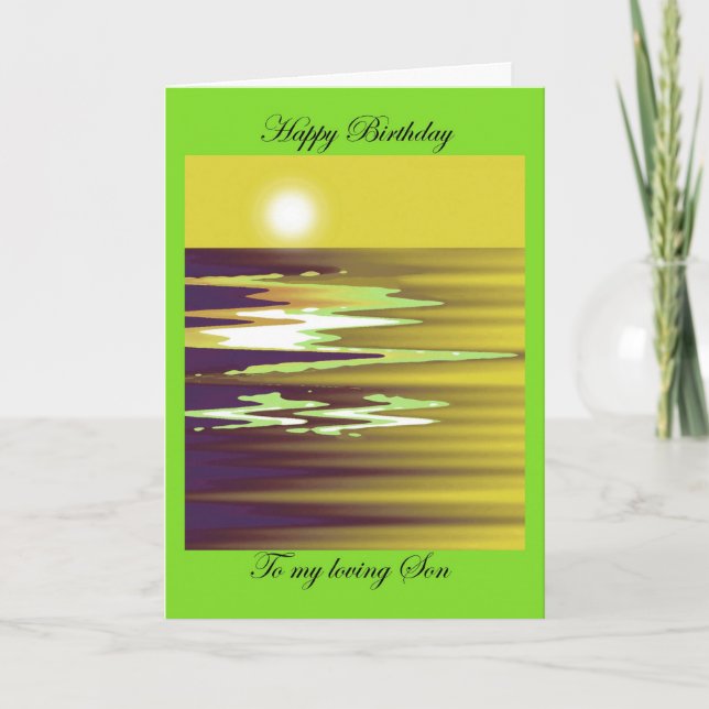 Carte joyeux anniversaire à mon cheason affectueux de (Devant)