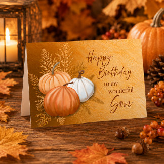Carte Joyeux anniversaire à mon fils merveilleux pour la
