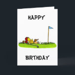 CARTE JOYEUX ANNIVERSAIRE À MON **GOLFEUR FAVORI**<br><div class="desc">MERCI DE VOUS ÊTRE ARRÊTÉ DANS L'UNE DE MES 8 MAGASINS ICI À ZAZZLE !</div>