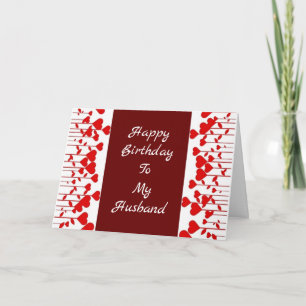 CARTE JOYEUX ANNIVERSAIRE À **MON MARI**