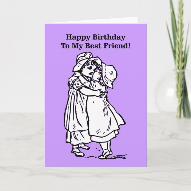 Carte Joyeux anniversaire à mon meilleur ami ! (Devant)