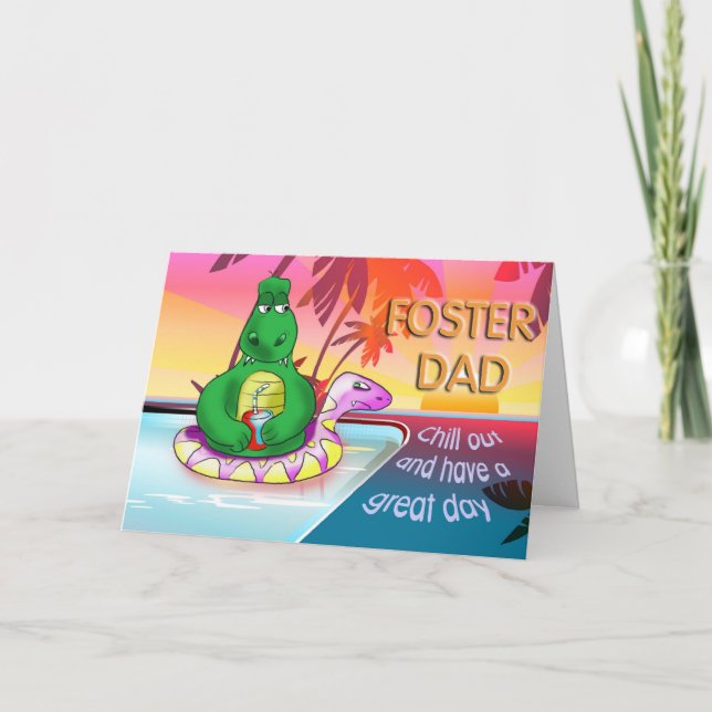 Carte joyeux anniversaire à mon papa adoptif (Devant)
