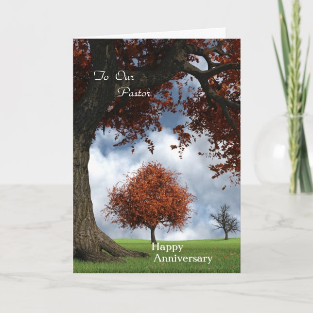 Carte Joyeux Anniversaire "À Notre Pasteur" (Devant)