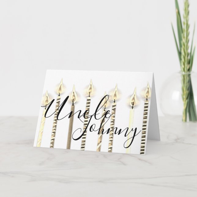 Carte Joyeux anniversaire à oncle (Devant)