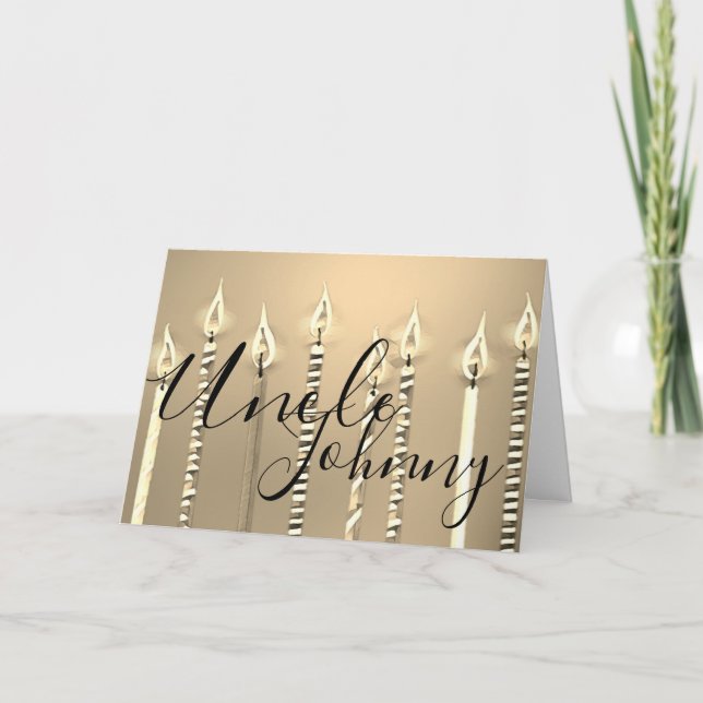 Carte Joyeux anniversaire à oncle (Devant)