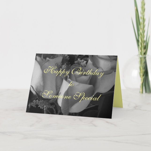 Carte Joyeux anniversaire à quelqu'un spécial (Devant)