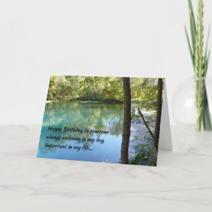 Carte Joyeux anniversaire à quelqu'un toujours le bienve