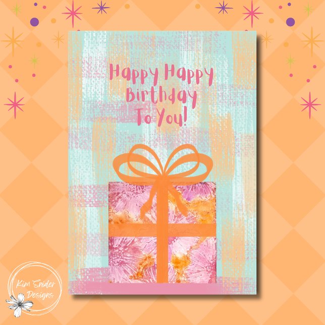 Carte Joyeux Anniversaire À Toi Cadeau (Créateur téléchargé)