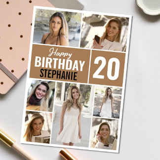 Carte Joyeux anniversaire à tout âge Photo | Collage