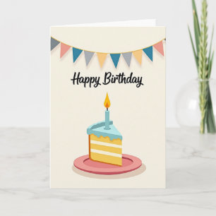 Carte Joyeux Anniversaire à Trancher