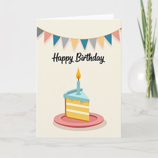 Carte Joyeux Anniversaire à Trancher (Devant)