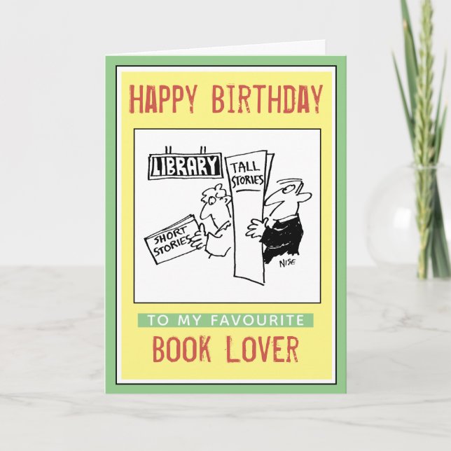 Carte Joyeux anniversaire à un auteur de livres (Devant)
