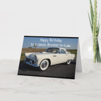 CARTE "JOYEUX ANNIVERSAIRE" À UN BEAU-FRÈRE "CLASSIQUE"