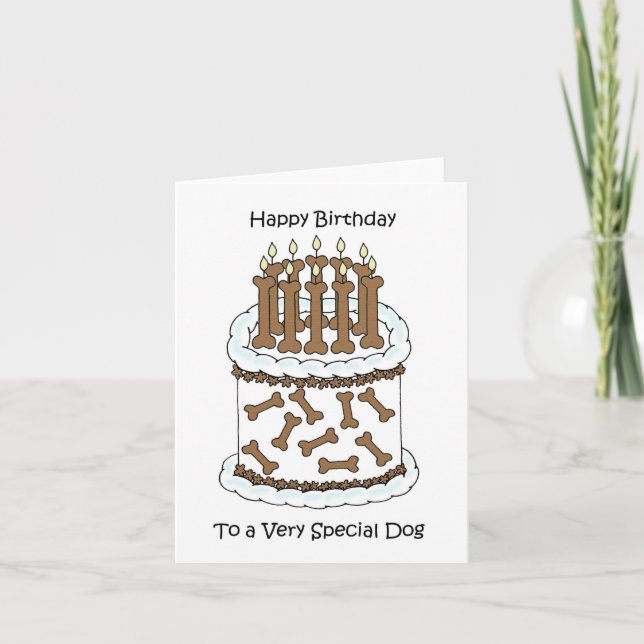 Carte Joyeux anniversaire à un chien spécial (Devant)