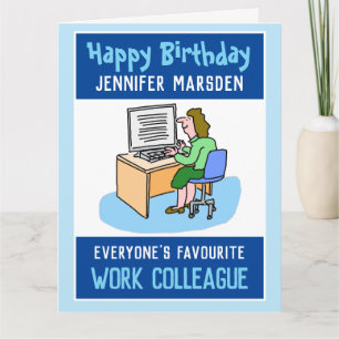Carte Joyeux anniversaire à un collègue de travail