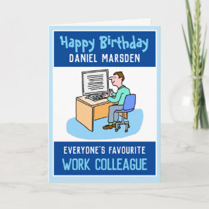 Carte Joyeux anniversaire à un collègue de travail