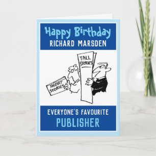 Carte Joyeux anniversaire à un éditeur
