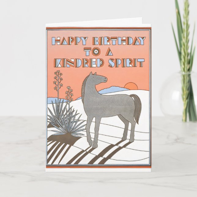 Carte Joyeux Anniversaire à un Esprit Fraternel Letterpr (Devant)