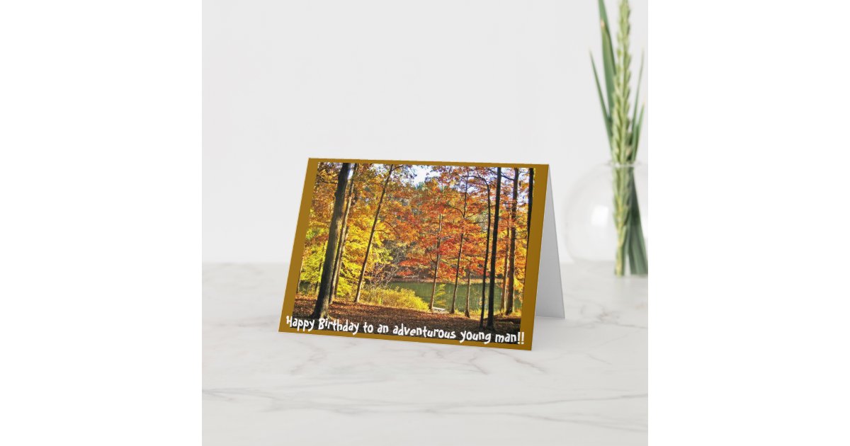 Carte Joyeux Anniversaire A Un Jeune Homme Aventureux Zazzle Fr Carte Joyeux Anniversaire A Un Jeune Homme Aventureux Zazzle Fr