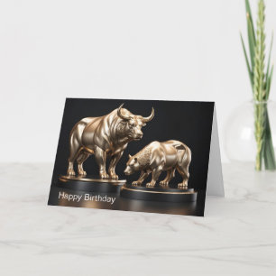 Carte Joyeux anniversaire à un Master Stock Trader