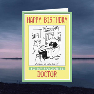 Carte Joyeux anniversaire à un médecin