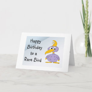 Carte Joyeux Anniversaire à un Oiseau Rare - Dessin Anim