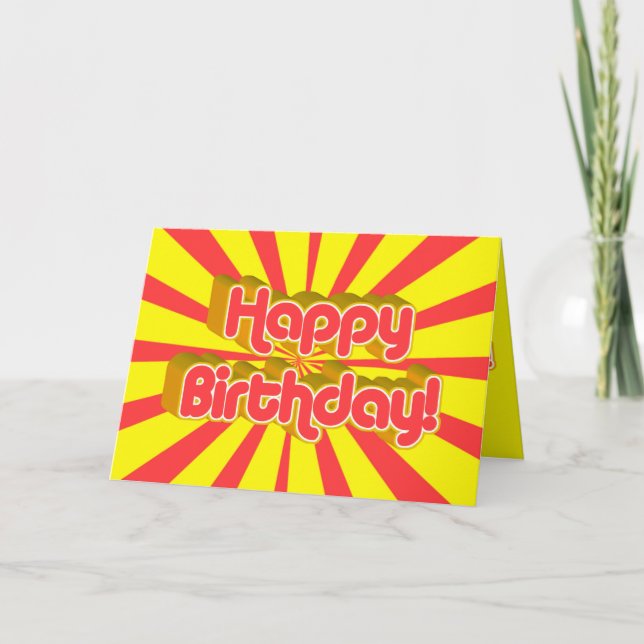 Carte Joyeux anniversaire à un type Super ! (Devant)