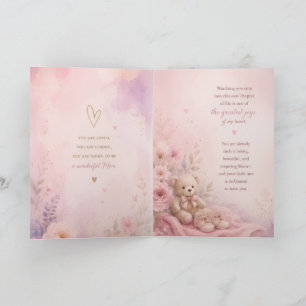 Carte Joyeux Anniversaire à une Fille qui attend u