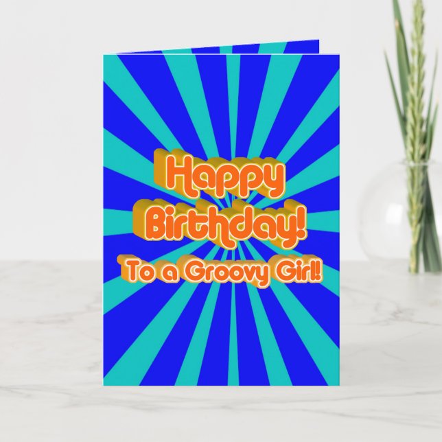 Carte Joyeux anniversaire à une fille Super (Devant)
