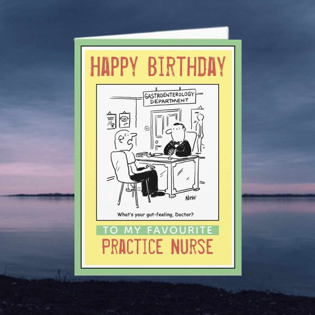 Carte Joyeux anniversaire à une infirmière de pratique (Créateur téléchargé)