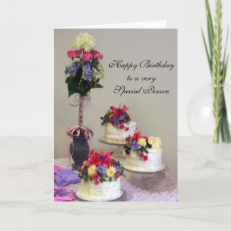 Carte Joyeux anniversaire à une personne très spéciale